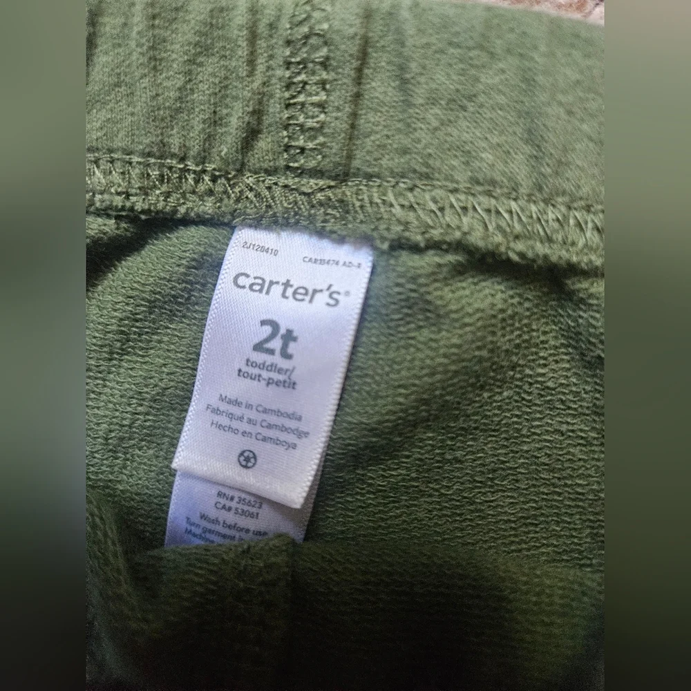 Carter's Kids Jogger Pants Trio - Black, Green, Blue